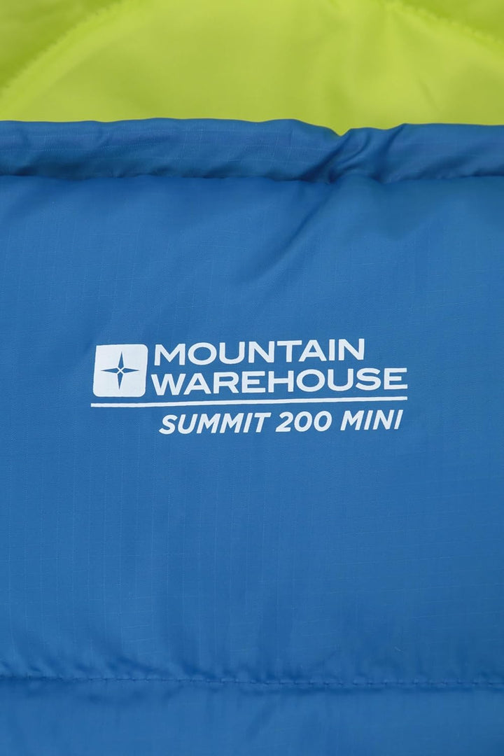 Mountain Warehouse Summit Rechteckiger Minischlafsack - Leichter Kinderschlafsack, Innentasche in Br