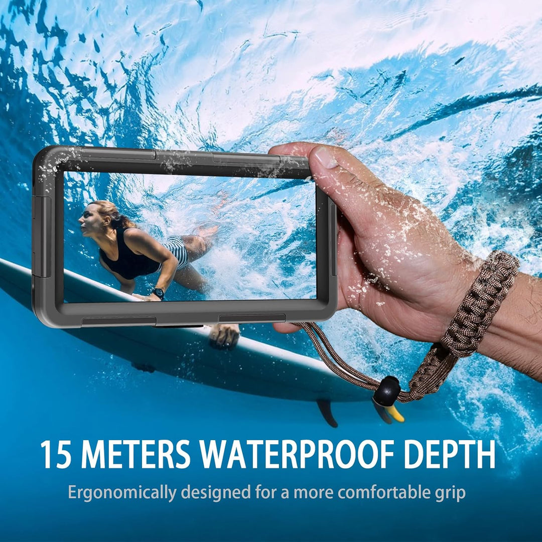 ShellBox wasserdichte Handyhülle 7.0 Zoll Unterwasser Wasserfeste Handy Wasserschutzhülle Handytasch