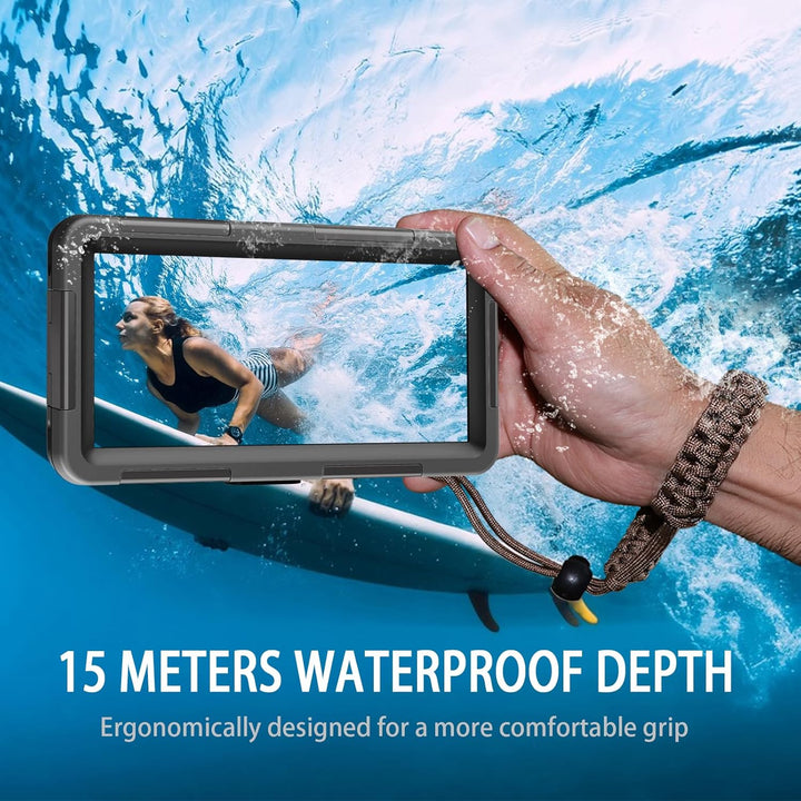 ShellBox wasserdichte Handyhülle 7.0 Zoll Unterwasser Wasserfeste Handy Wasserschutzhülle Handytasch