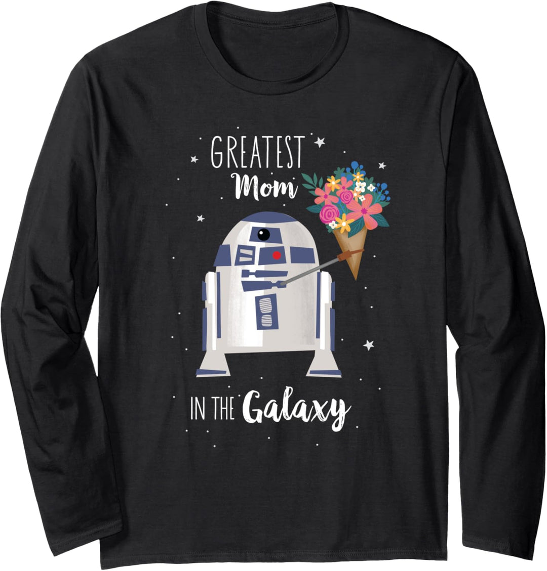 Star Wars R2-D2 Greatest Mom in the Galaxy Mother's Day Langarmshirt