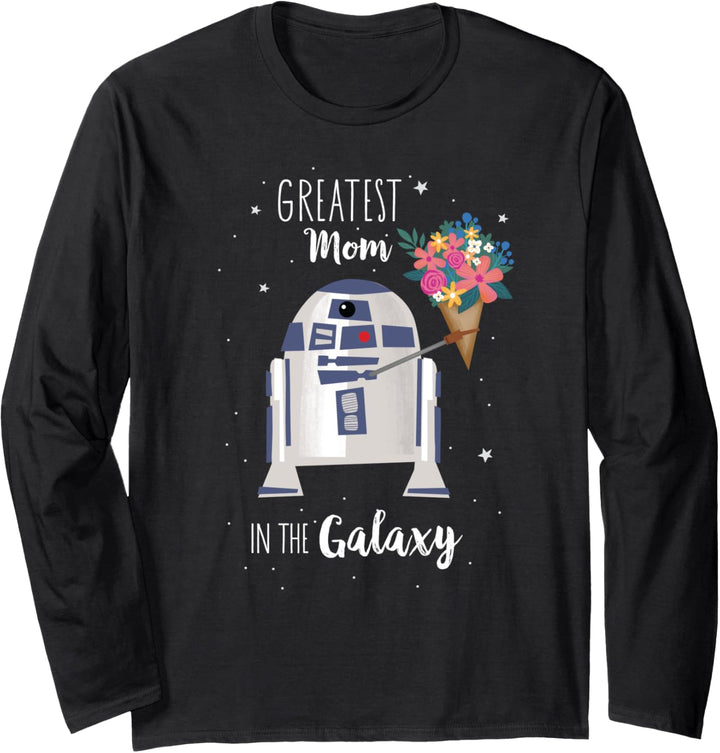 Star Wars R2-D2 Greatest Mom in the Galaxy Mother's Day Langarmshirt