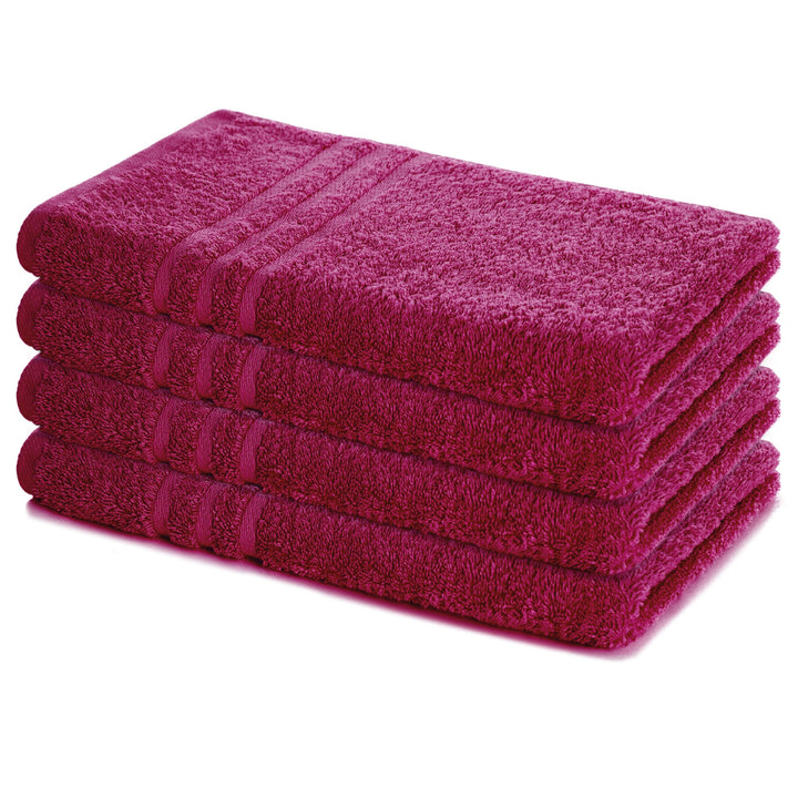 Lavea® 4er Set Handtuch 50x100 cm – Saugstarke und Weiche Handtücher aus 100% Baumwolle, Frottierser