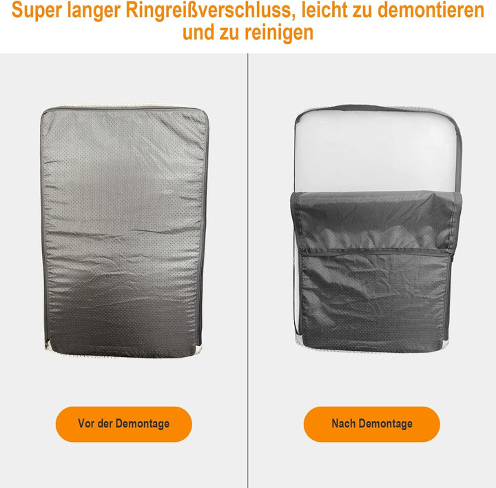 Bounabay® 3 Stufen Haustiertreppe, hundetreppe Bett für kleine Hunde, hunderampe Sofa boxspringbett,