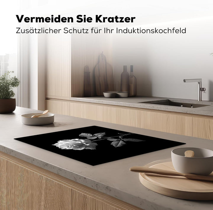 Herdabdeckplatte Einteilig Küche Herdabdeckung Induktionsfeld Ceranfeld Herdabdeckplatten Vinyl Matt