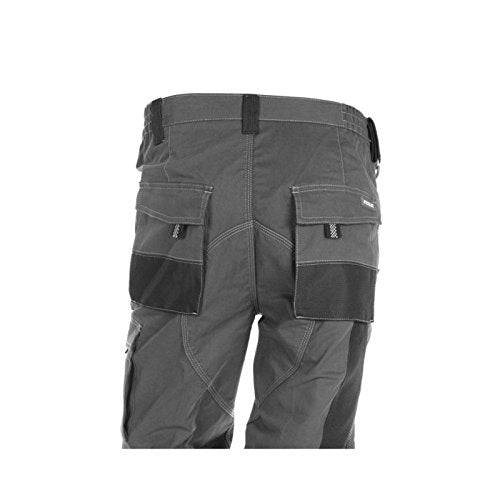 Juba – Pantalon Multibolsillos Baumwolle Polyester grau schwarz Grösse – L
