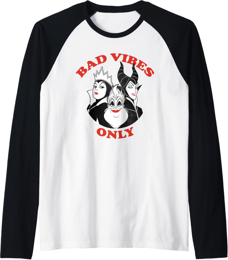 Disney Villains Bad Vibes Only Raglan