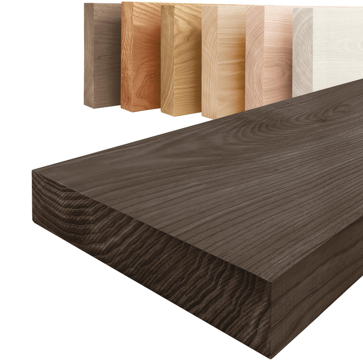 LAMO Manufaktur Regal Holz massiv ohne Befestigung | Wand Regal 80 cm breit für Wohnzimmer, Küche, A