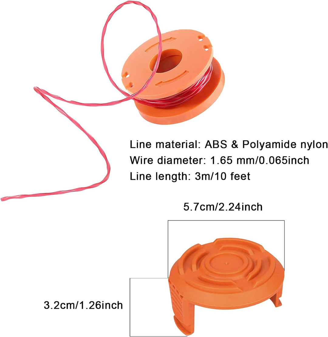 CDIYTOOL Fadentrimmer Ersatzspule, 10ft 1.65mm Rasentrimmer Spule Ersatzspule String Trimmer Schnur
