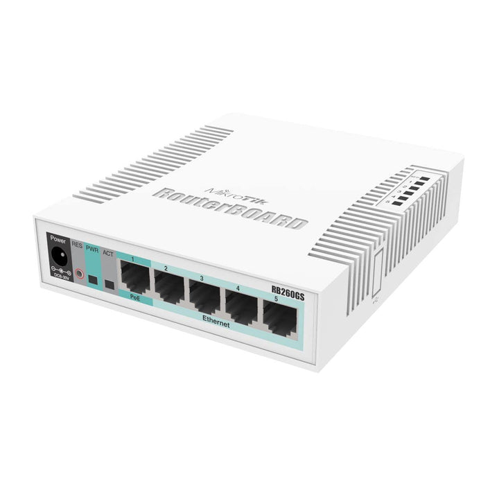 Mikrotik RB260GS Gigabit Ethernet (10/100/1000) Power over Ethernet (PoE) White