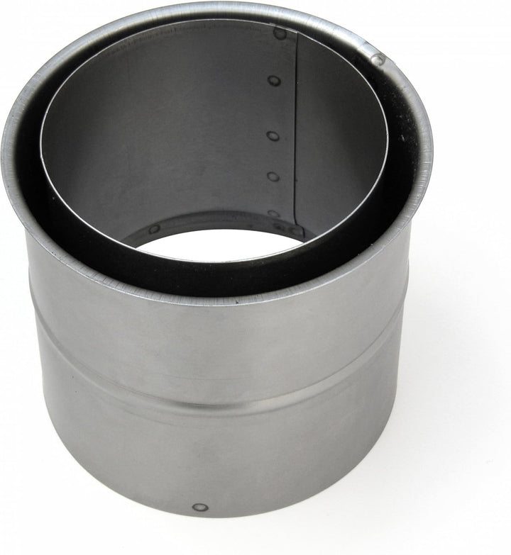 raik Rauchrohr/Ofenrohr-Set 120 mm Durchmesser inkl. Rohrbogen 90° 2-teilig Wandrosette Doppelwandfu
