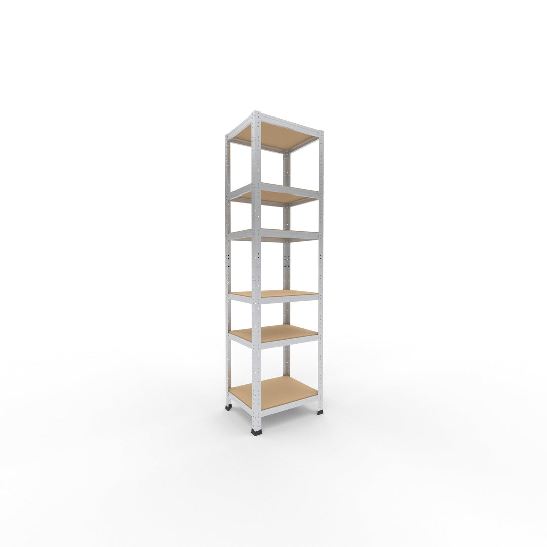 shelfplaza Home 180x50x40 cm Schwerlastregal in verzinkt mit 6 Böden und 145 kg Traglast pro Boden H