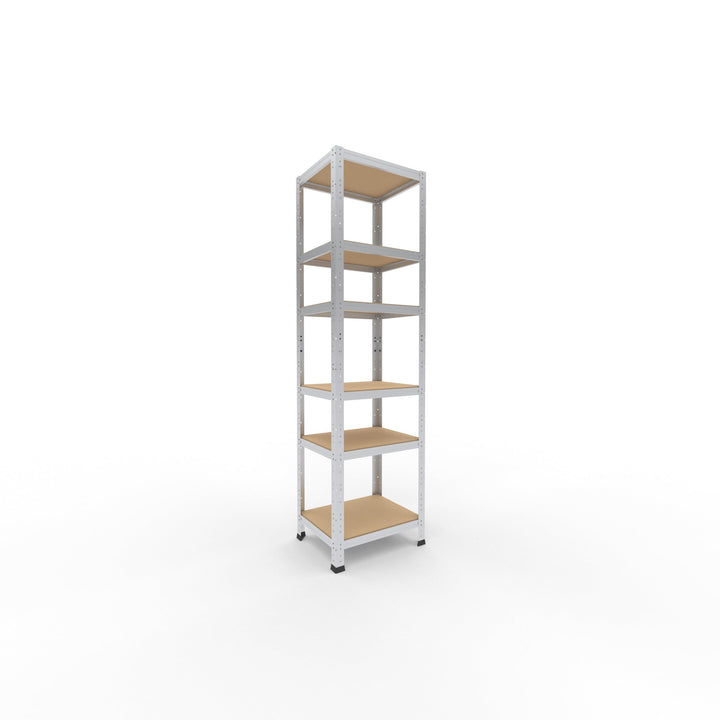 shelfplaza Home 180x50x40 cm Schwerlastregal in verzinkt mit 6 Böden und 145 kg Traglast pro Boden H