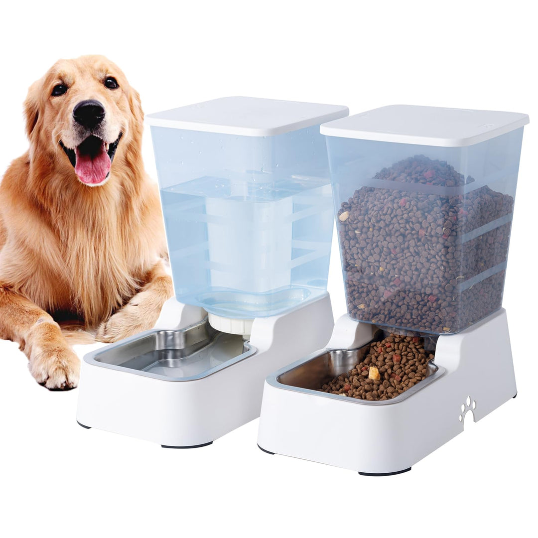 5L Automatischer Hundefutterspender und Hundewasserspender Katzenfutterspender und Katzenwasserspend