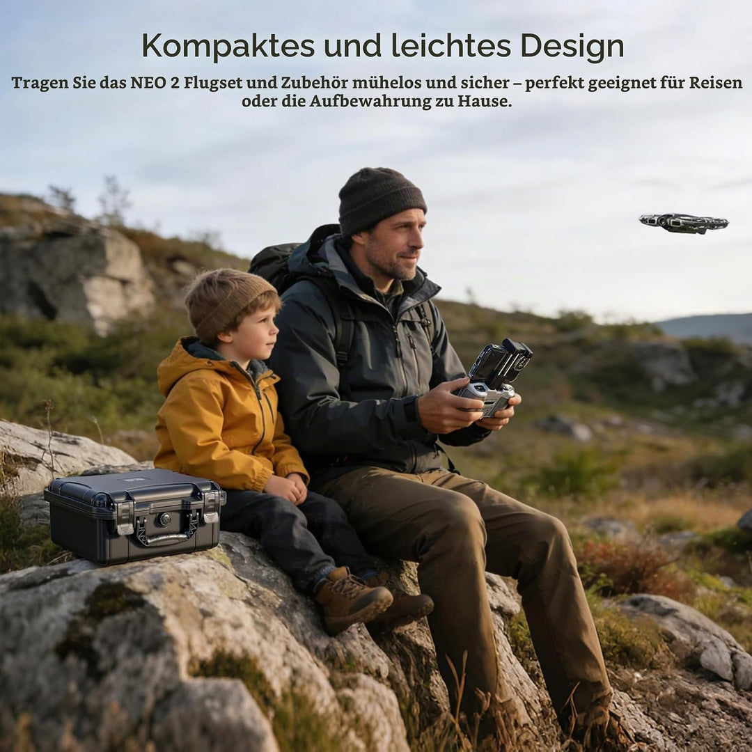STARTRC Neo 2 Koffer,wasserdichte Hartschalen Tasche für DJI Neo 2 Fly More Combo Zubehör für RC-N C