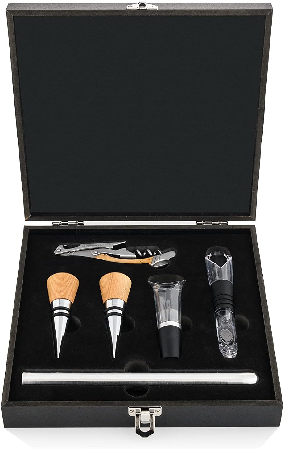 Laguiole Style de Vie Korkenzieher-Set, Sommelier-Set, 6-teilig,