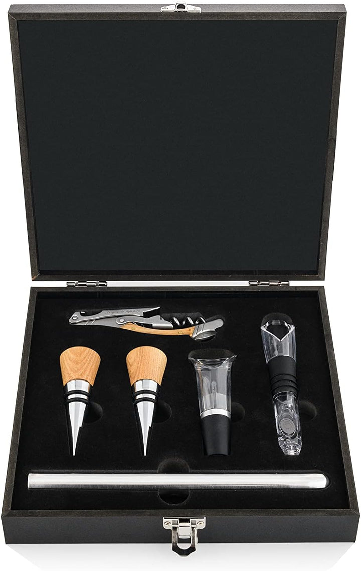Laguiole Style de Vie Korkenzieher-Set, Sommelier-Set, 6-teilig,