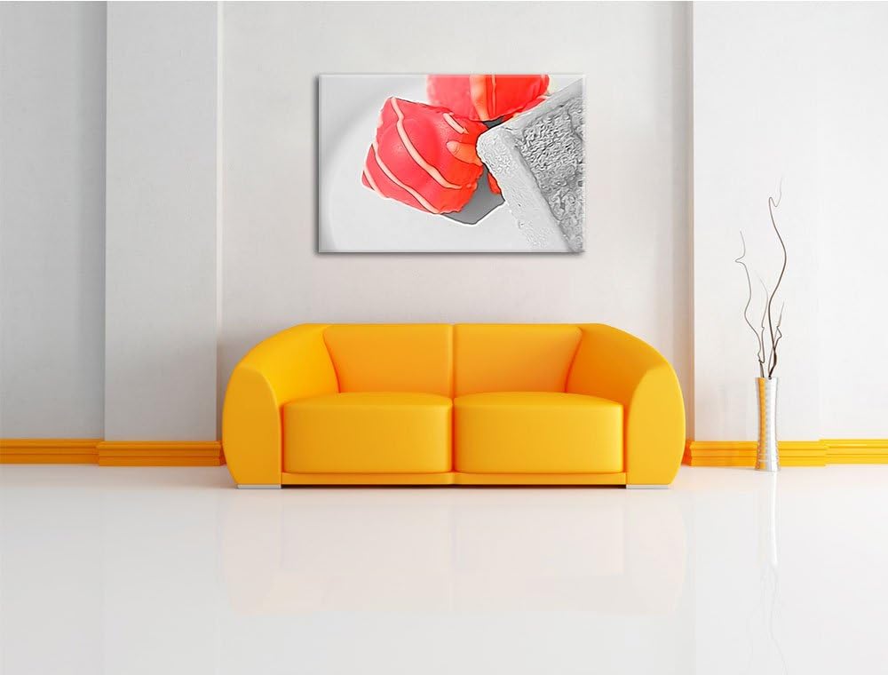 appetitliche Süssigkeiten schwarz/weiss Deluxe Format: 100x70 cm auf Leinwand, XXL riesige Bilder fe