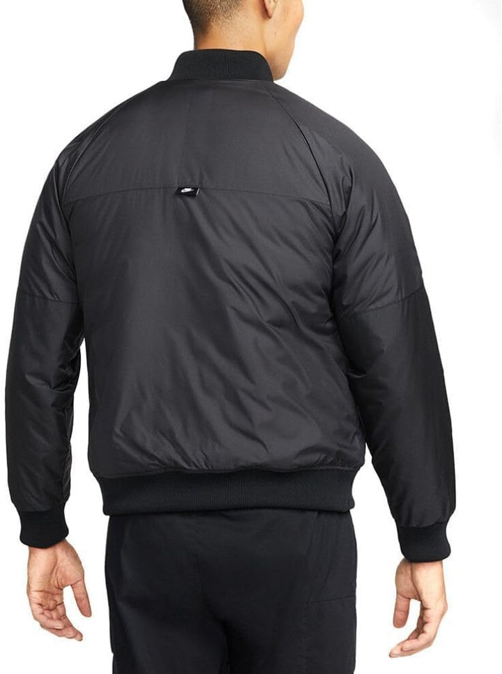 Nike Herren M NSW Tf Rpl Legacy Rev Bomber Jacket XL Black/Dk Smoke Grey/Sail, XL Black/Dk Smoke Gre