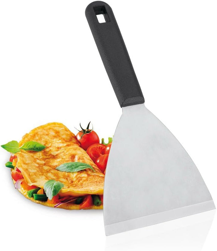 MASTERCLASS Grilldeckel, Edelstahl, Silber, 12 x 17 x 22 cm & Metaltex 204454038 Grillspachtel Planc