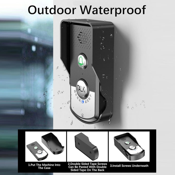 Gegensprechanlage Drahtlose Intercom Türklingeln Fernübertragung Intercomunicador Haustürklingel Tür