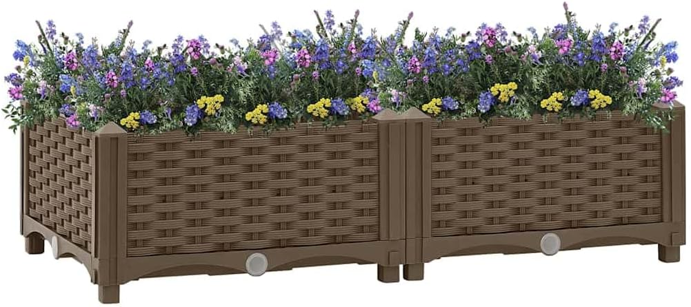 vidaXL Hochbeet Pflanzkasten Pflanzbeet Gemüsebeet Blumenbeet Blumenkasten Frühbeet Gartenbeet Blume