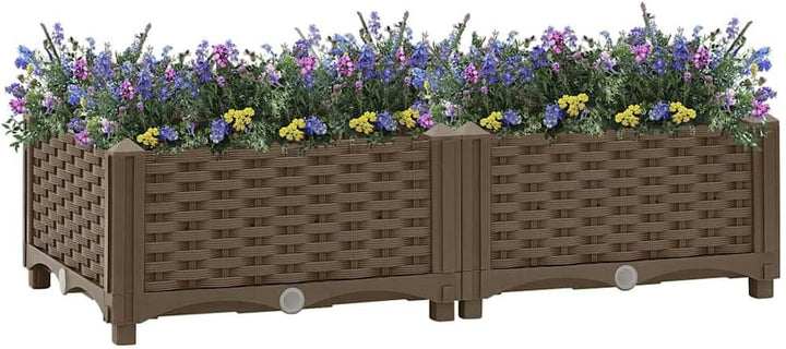vidaXL Hochbeet Pflanzkasten Pflanzbeet Gemüsebeet Blumenbeet Blumenkasten Frühbeet Gartenbeet Blume