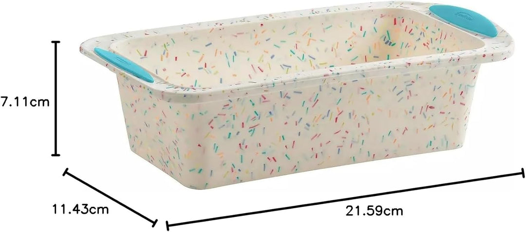 Trudeau Struktur Silikon-Kastenform mit Stahlrand, 21,6 x 11,4 cm, antihaftbeschichtet, weisses Konf