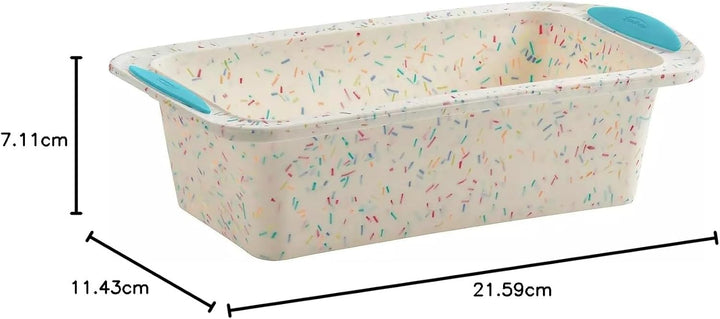 Trudeau Struktur Silikon-Kastenform mit Stahlrand, 21,6 x 11,4 cm, antihaftbeschichtet, weisses Konf