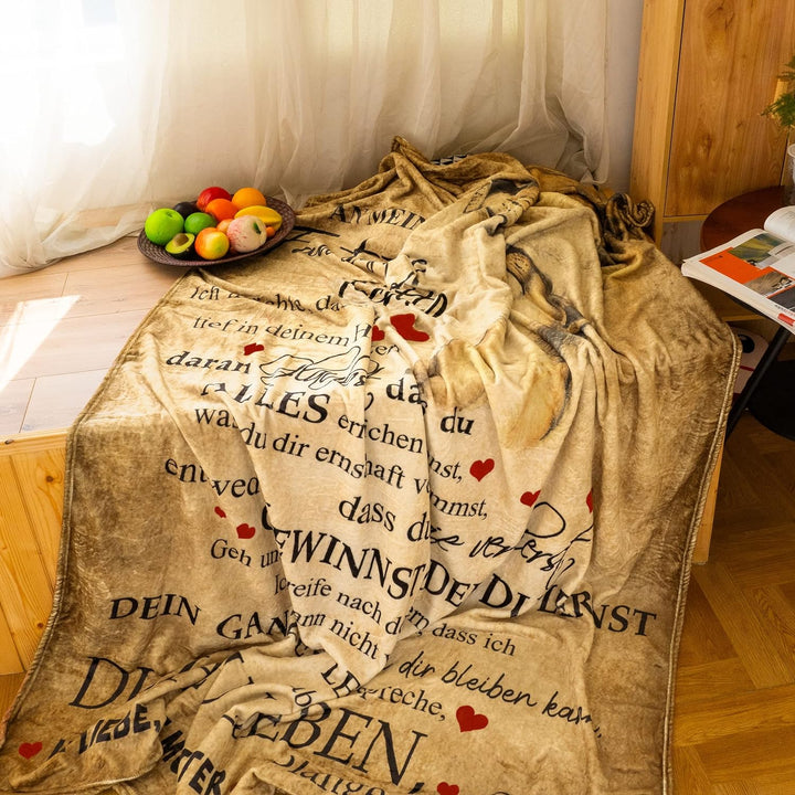 KEMEILA Personalisierte Weiche Decke Für Meine Tochter - Superweiche Flanelldecke Reisedecke Geschen