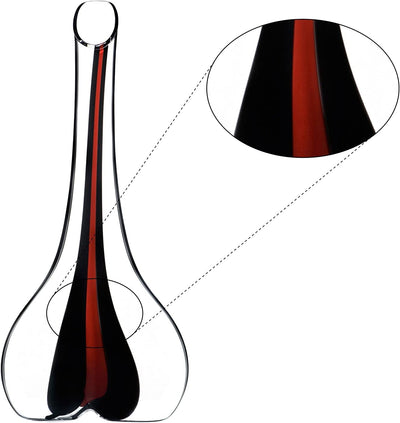 RIEDEL Black Tie Smile Dekanter, rot