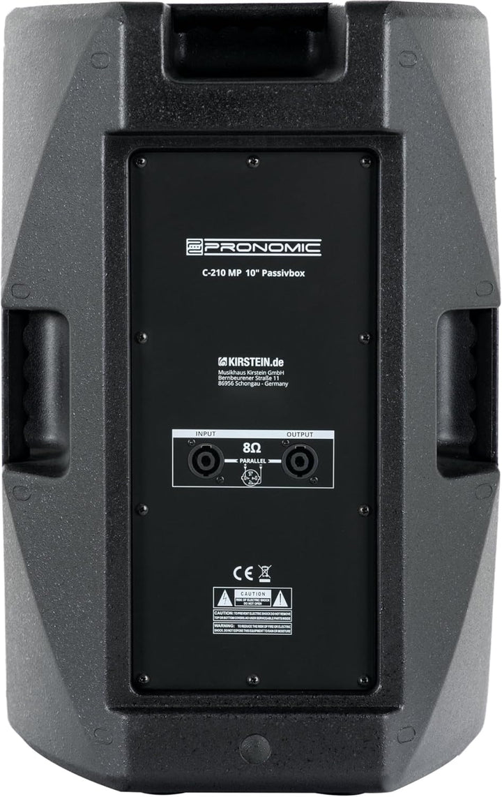 Pronomic C-210 MP 10" Passivbox Stereo Set - 2 Passive 2-Wege Boxen - Belastbarkeit: je 200 Watt (RM