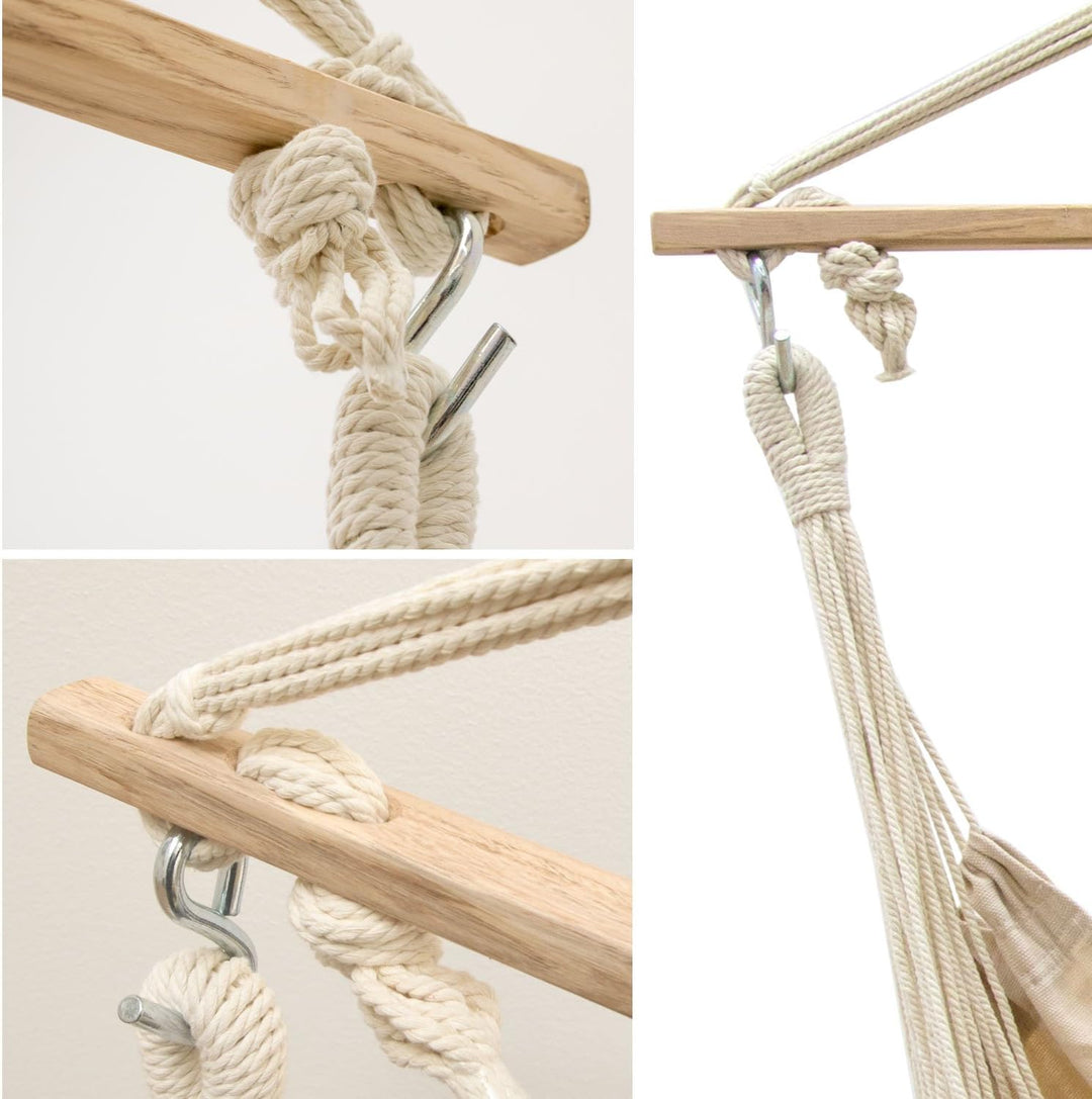AMANKA Extra Sicher: XXL Hängesessel 185x130 cm - Bequemer Hängestuhl für Kinder und Erwachsene - In