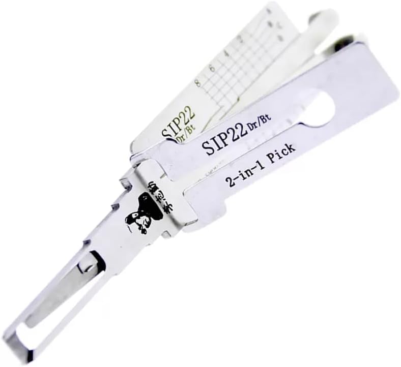 Auto Lock Pick, SIP22 2-in-1 Dietrich und Decoder für Auto, Autoschlüsselleser, professionelle Schlo
