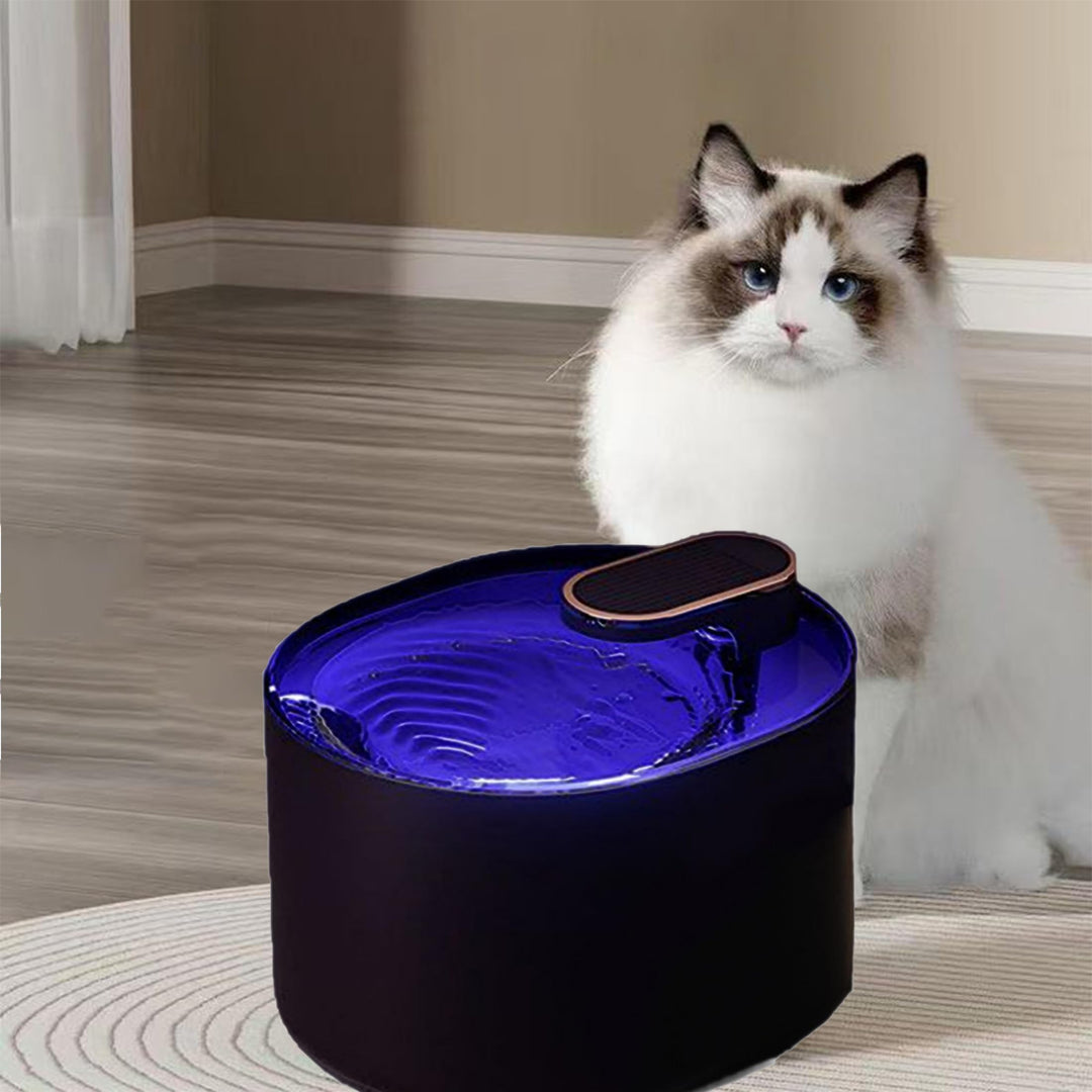 UUE Katzenbrunnen, 3L LED Trinkbrunnen für Katze, Super Silent Katzen Trinkbrunnen, Wasserbrunnen fü