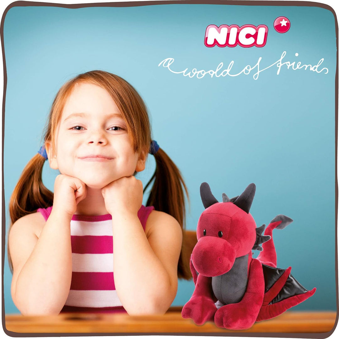 NICI 46716 Kuscheltier Drache Eldor 45cm stehend – Plüschtier für Mädchen, Jungen & Babys – Flauschi