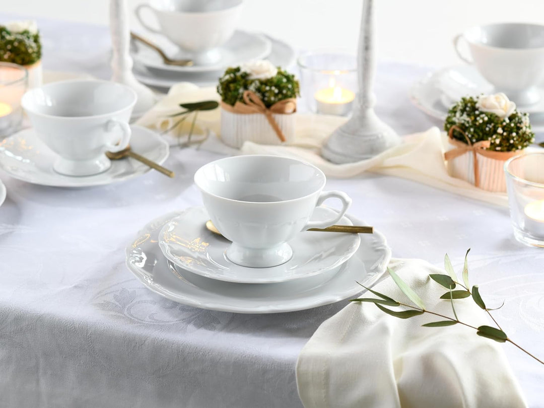 Creatable Kombiservice 30 teilig, Porzellan, Weiss Kombiservice 30-teilig