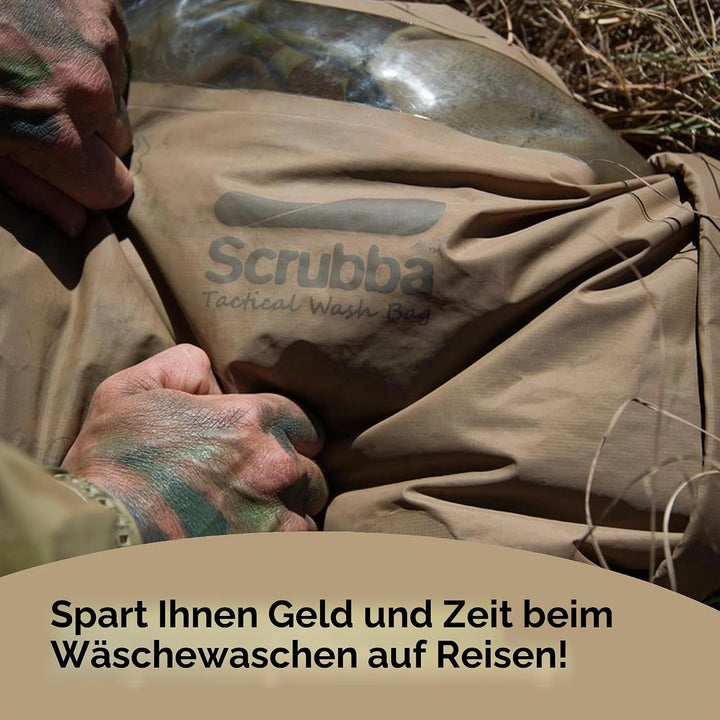 Scrubba Waschbeutel Set 2.0 – Tragbare Reise-Waschmaschine für Hotel und Reisen - Leichter, Kleiner