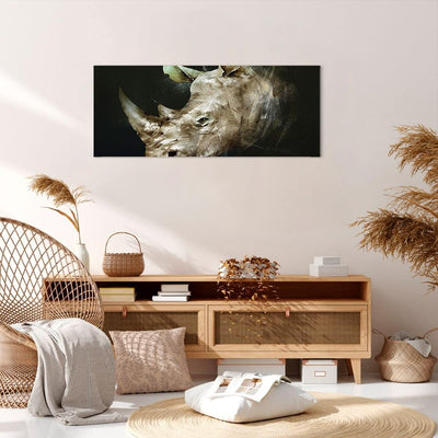 Panorama Bilder auf Leinwand 100x40cm Leinwandbild Tier Abstraktion Gross Wanddeko Bild Schlafzimmer