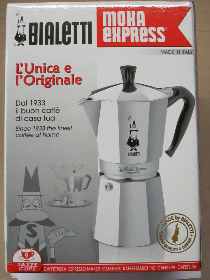 Bialetti - Moka Express: Kultiger Espressokocher auf dem Herd, Macht echten italienischen Kaffee, Mo