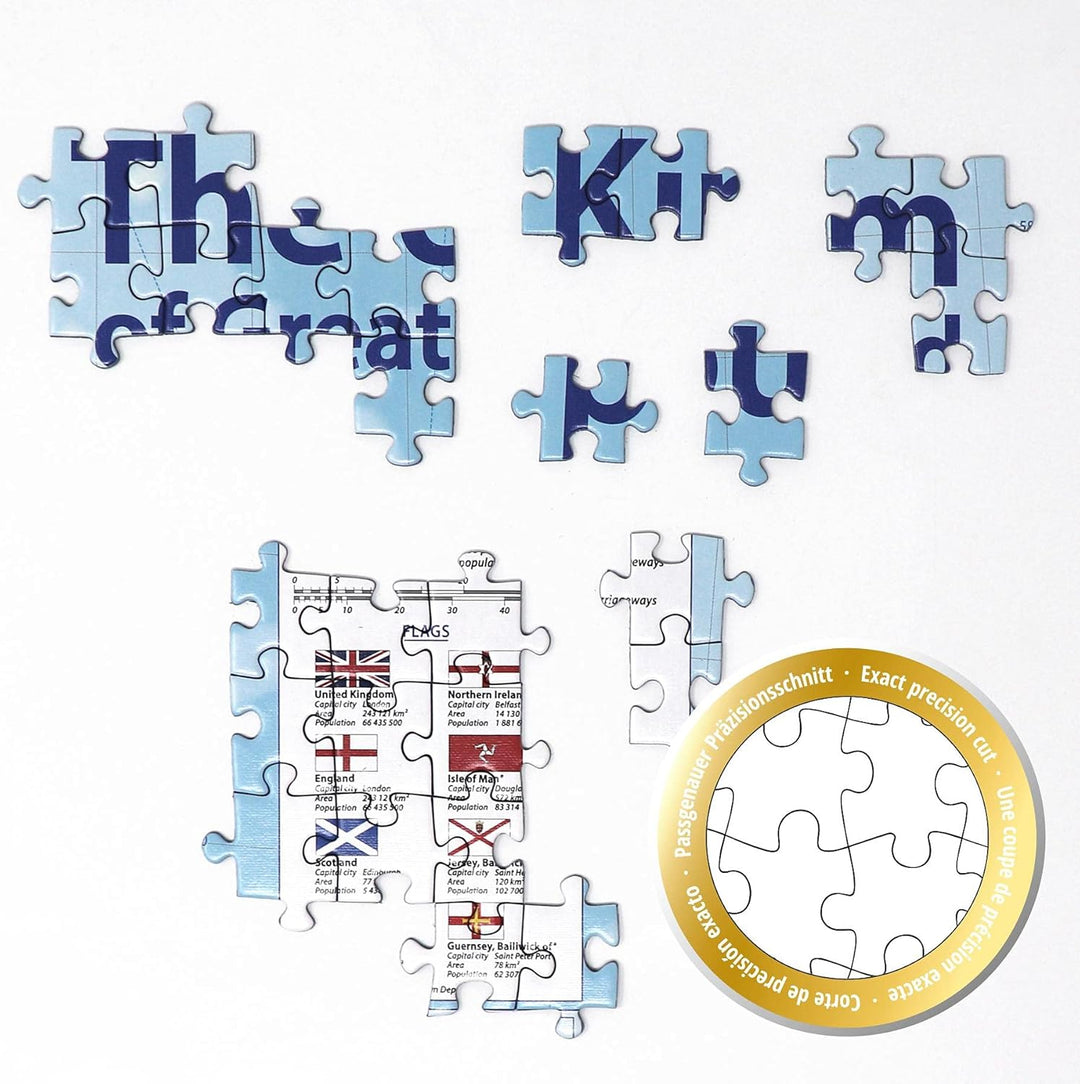 Close Up UK Karte Puzzle 2000 Teile MAPS IN Minutes, Great Britain (68,8cm x 96,6cm), Puzzle 2000 Te