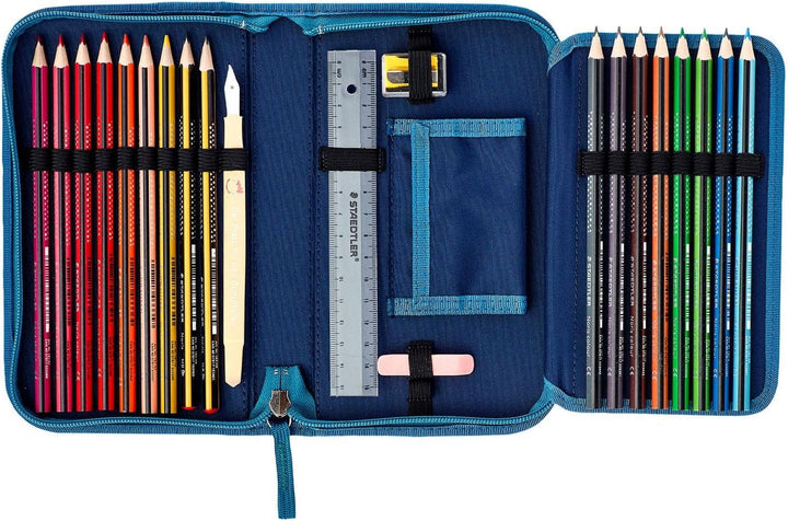 DerDieDas Schulranzen Set 5-TLG. Ergoflex Easy Blue Speed 2023