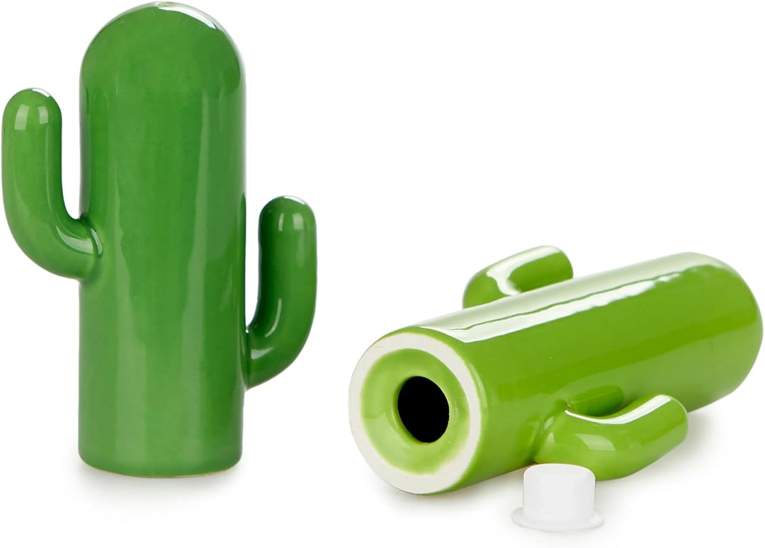 balvi Salz- und Pfefferstreuer-Set Cactus Farbe Grün In Form eines Kaktus Porzellan