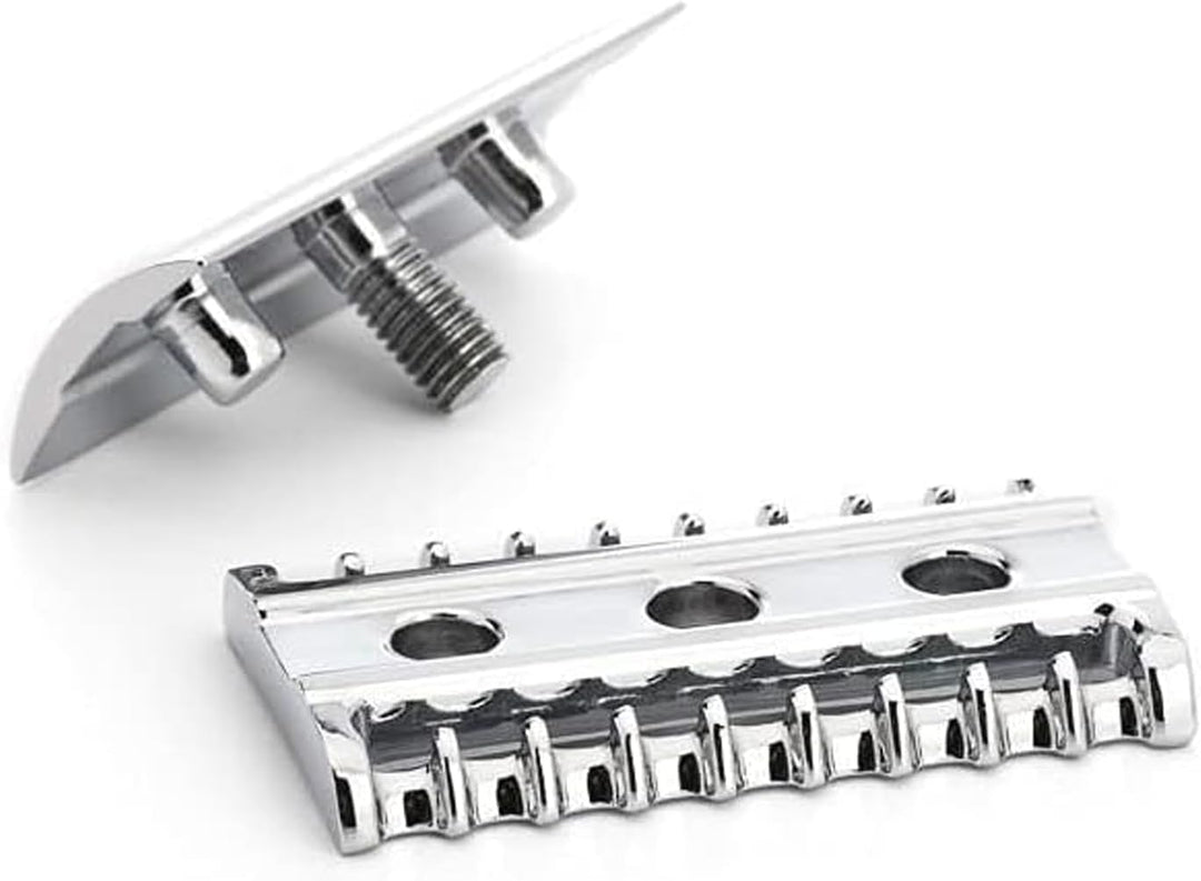 MÜHLE Traditional Sicherheitsrasierer - Rasierhobel - offener Kamm - dickerer, längerer Stiel - inkl