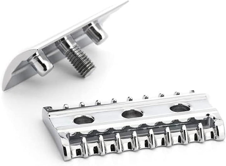 MÜHLE Traditional Sicherheitsrasierer - Rasierhobel - offener Kamm - dickerer, längerer Stiel - inkl