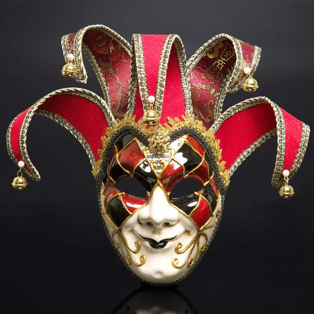 Prevessel Vollgesichtsmaske für Herren, Maskerade, Narren-Masken, Frauen, Vintage, venezianische Kar