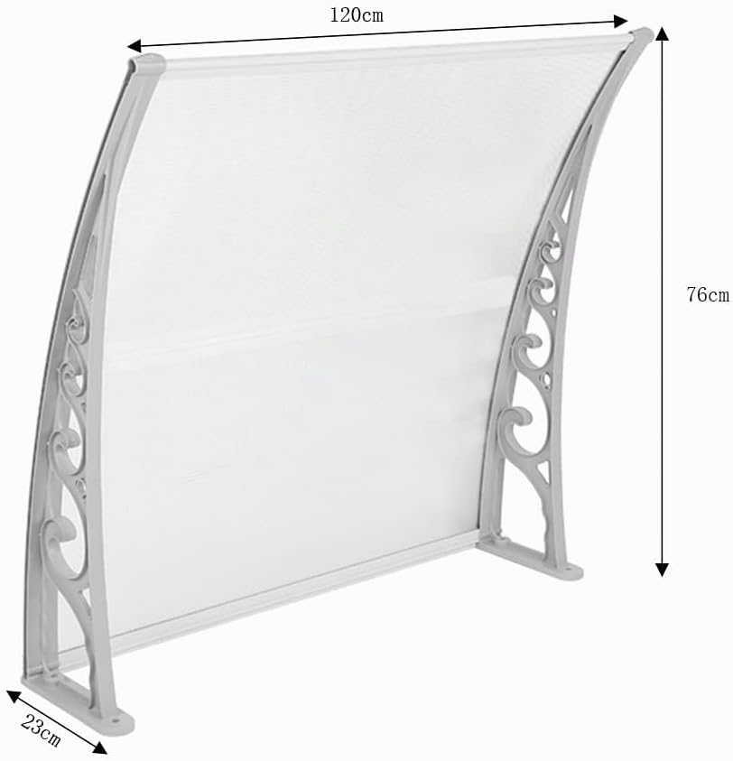 XUANYU Überdachung Haustür aus Aluminium und Polycarbonat, Vordach Haustür, Vordach für Haustür, Tür