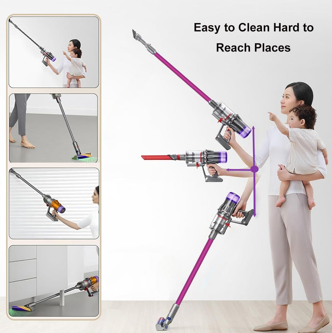 Verlängerungsrohr für Dyson V15 V11 V10 V8 V7 Staubsauger, Rohr für Dyson Ersatz Teleskoprohr Schnel