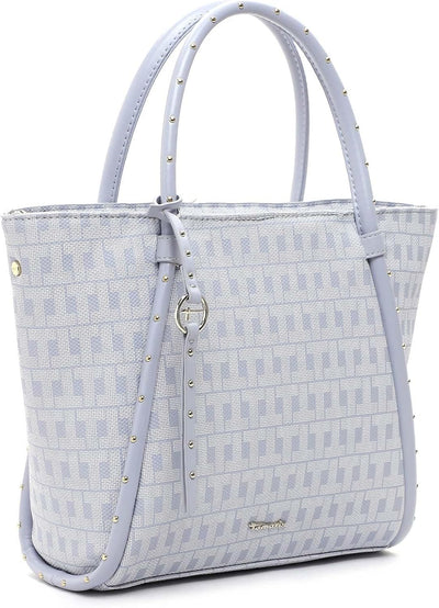 Tamaris Shopper Linn 32265 Damen Handtaschen Ornament Einheitsgrösse Greyblue 855, Einheitsgrösse Gr