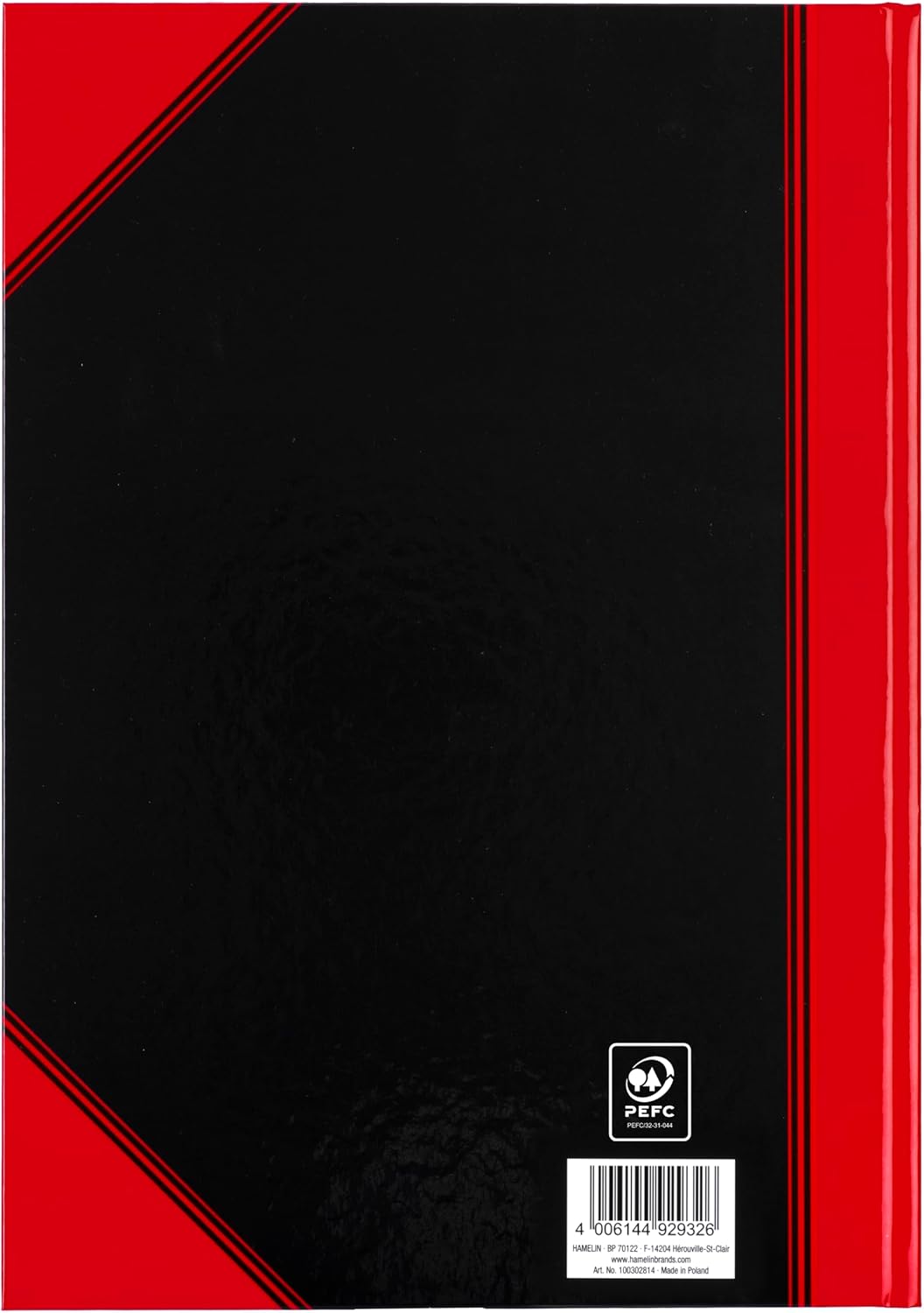 Bantex Notizbuch A4, liniert, 192 Seiten, 70 g/m², Hardcover, schwarz, 3 Stück 3 liniert, 3 liniert