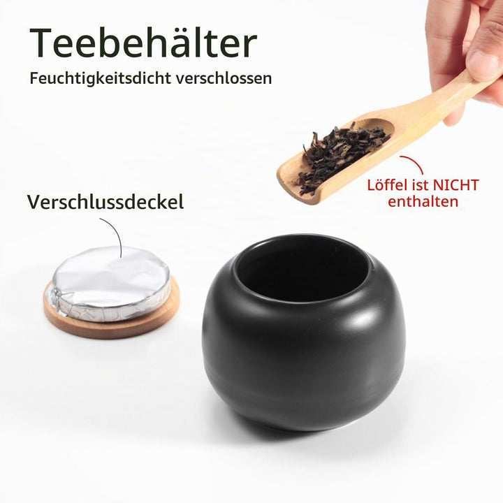 Lyty Chinesisches Teekannen-Set mit Tablett Infuser – Reise-Keramik-Tee-Set Porzellan-Teekanne, trag